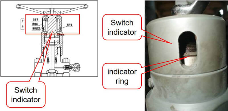 offshore wellhead & x-mas tree switch indicator