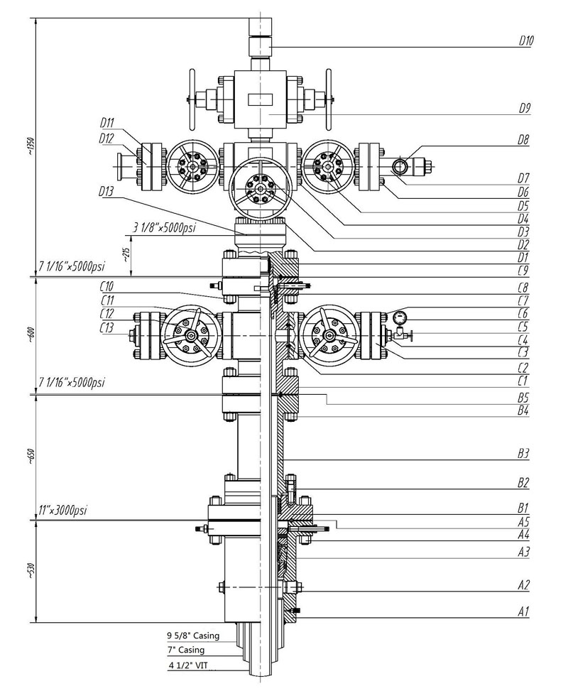 thermal oil recovery wellhead