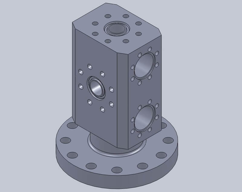 water injection wellhead & x-mas tree structure